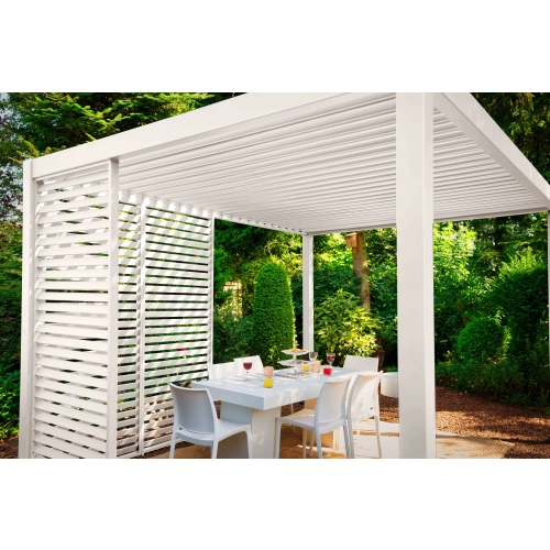 Pergola ogrodowa aluminiowa MIRADOR Premium 111 Delux 3 x 4 m Biały